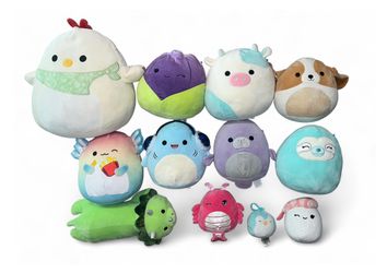 12 Squishmallows Plushies 