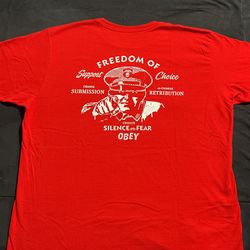 OBEY GRAPHIC TEE SHIRT SHEPHARD FAIREY SIZE L