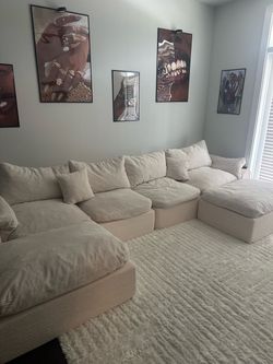 Beige Modular Cloud Couch