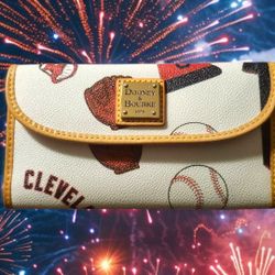Dooney & Bourke Vintage Cleveland Indians Wallet With Chief Wahoo!