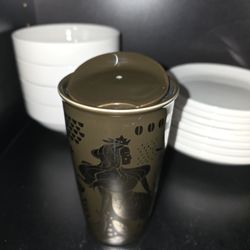 The Starbucks Siren Mermaid Golden Brown 12oz Tumbler