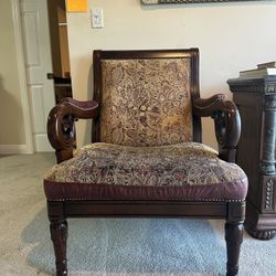 Solid Mahogany Armchair