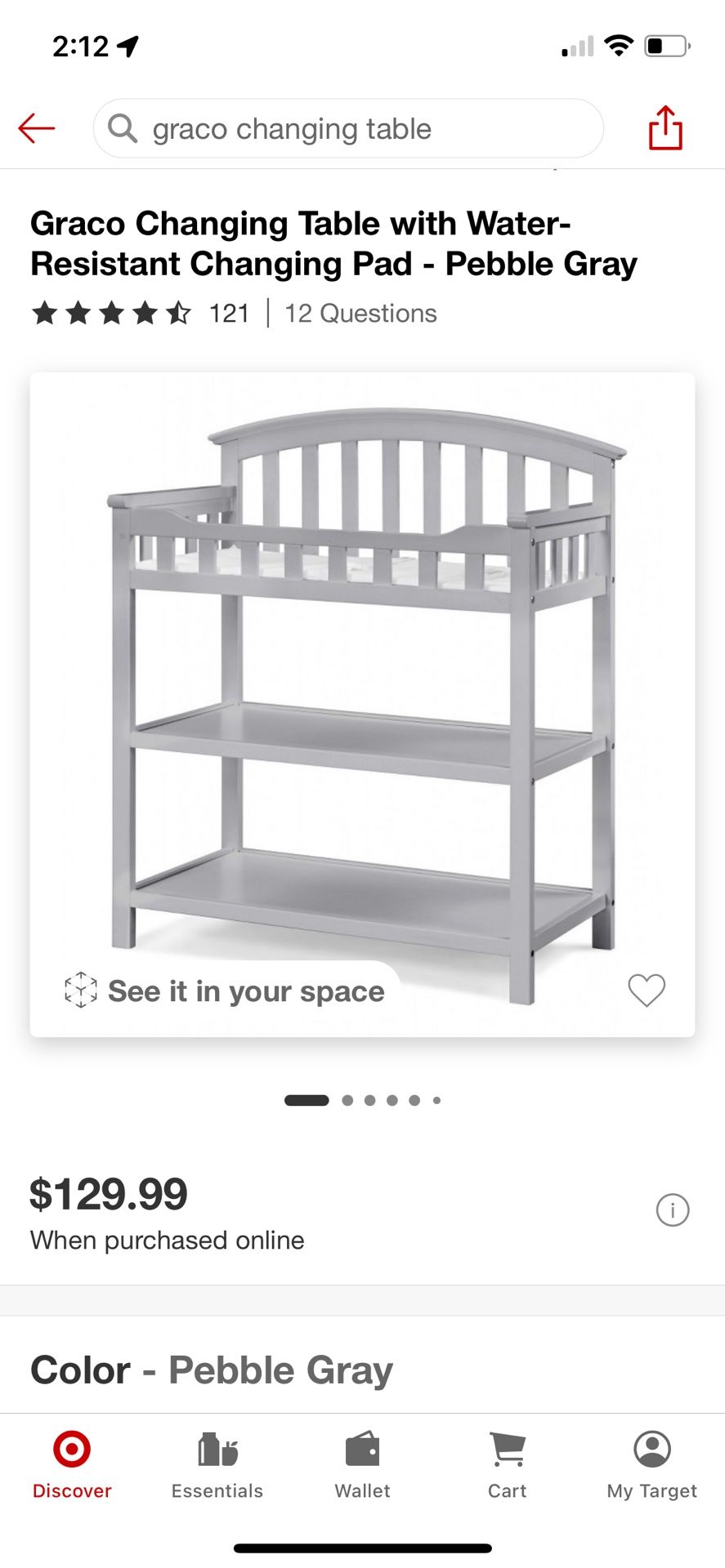 Graco Changing Table