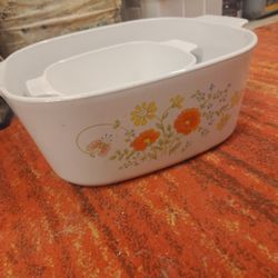 4 In Corning Ware Wild Flower Rare 