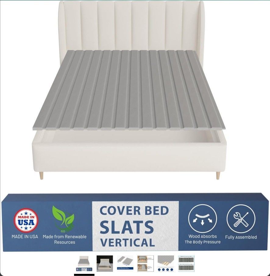Greaton Full Size Wooden Bunkie Board / Bed Slats (0.75”)