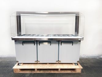 72 Ins Acrylic Cover Refrigerated Buffet display Table AS1790