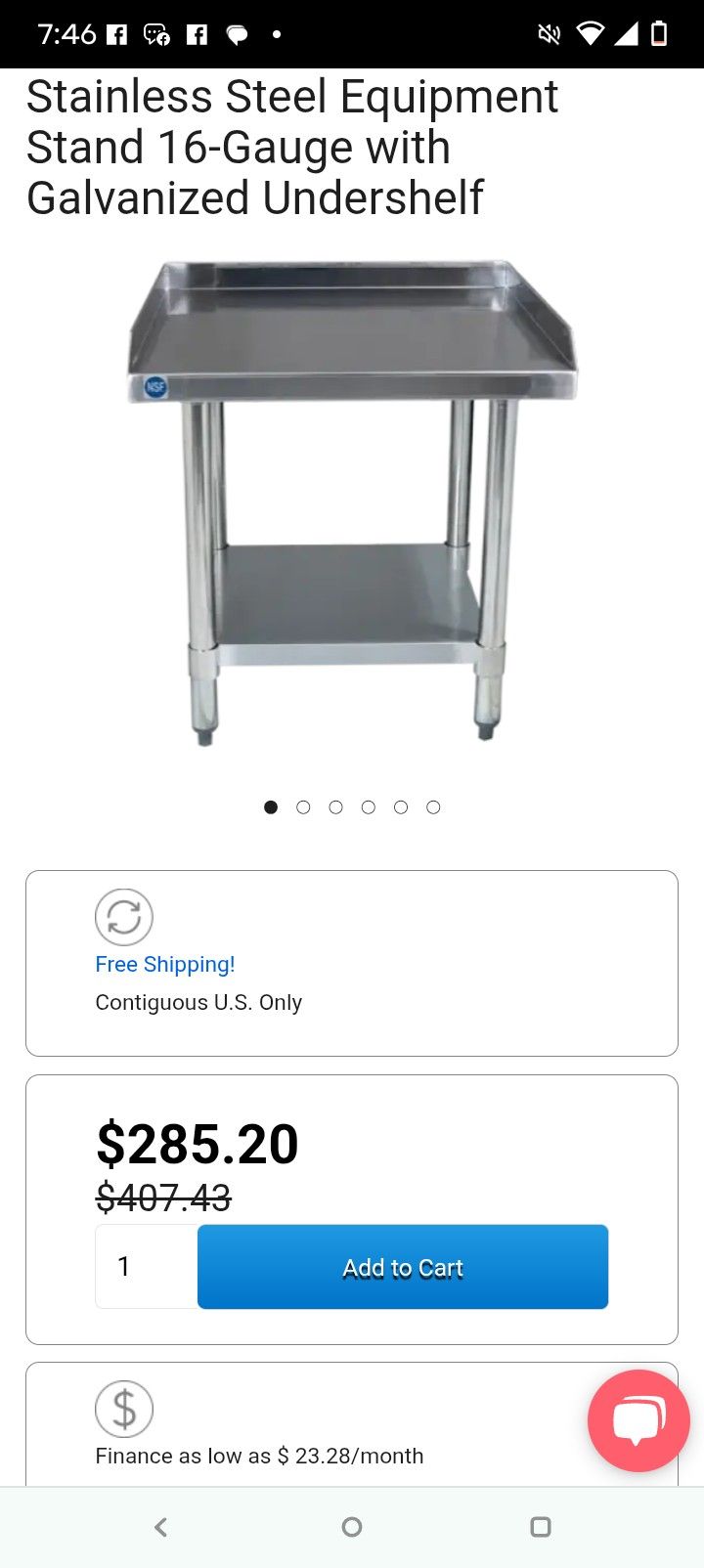 Stainless Steel Workbench