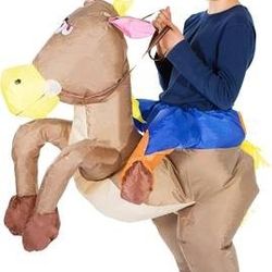 Like NEW Kids Inflatable Cowboy Fancy Dress Halloween Costume (Age 6-11)