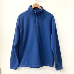 The North Face Men’s Medium Quarter Zip Blue Sweater