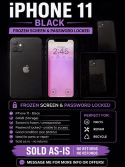 iPhone 11 password locked and frozen screen