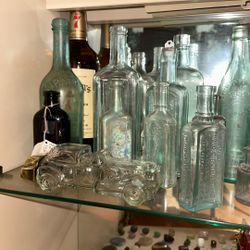 Old Glass Bottle Collection 