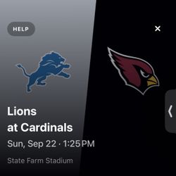 Cardinals vs Lions ((2 Or 3 Tix)))