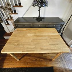 Natural Solid Wood Kitchen Dining Table
