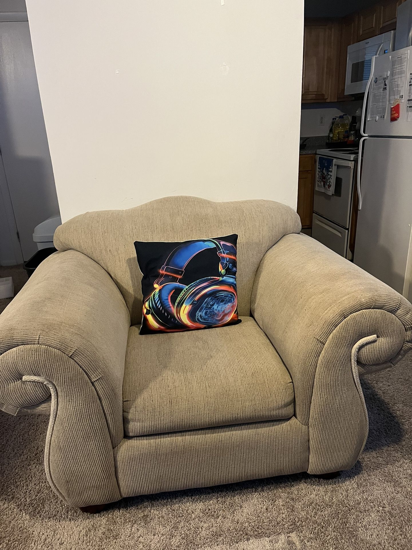 Comfortable Beige Couch
