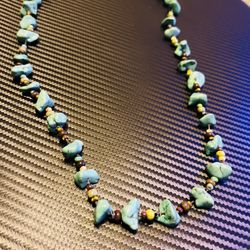 Turquoise Necklace About 28”
