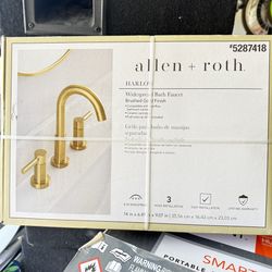 Bathroom Faucet Gold Allen + Roth Lowes
