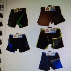 Reebok Boxer Briefs, 4 In Pack, Boys Sz. S, NEW