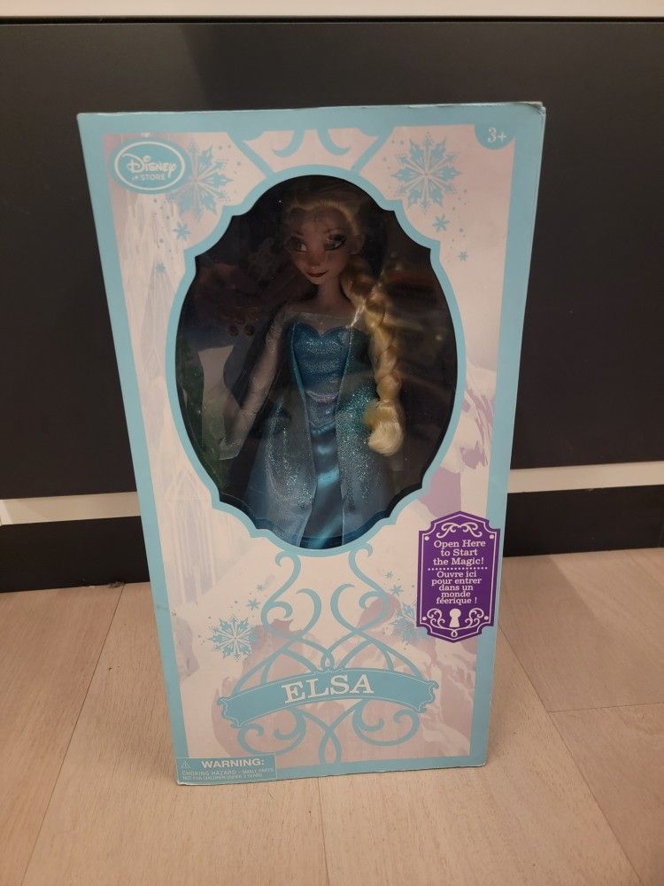 Disney Store Frozen Deluxe Light Up Singing Princess Doll Elsa 16