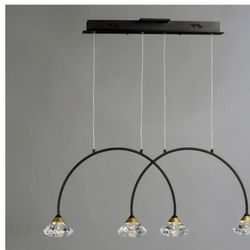Collection: Hope, Material: Acrylic, Finish Color: Black/Metallic Gold, Width: 5.5", Height: 14.25", Length: 33.75", Lamping Type: LED, Number Of Bulb