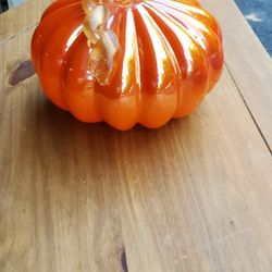 Blown glass pumpkin, vintage item