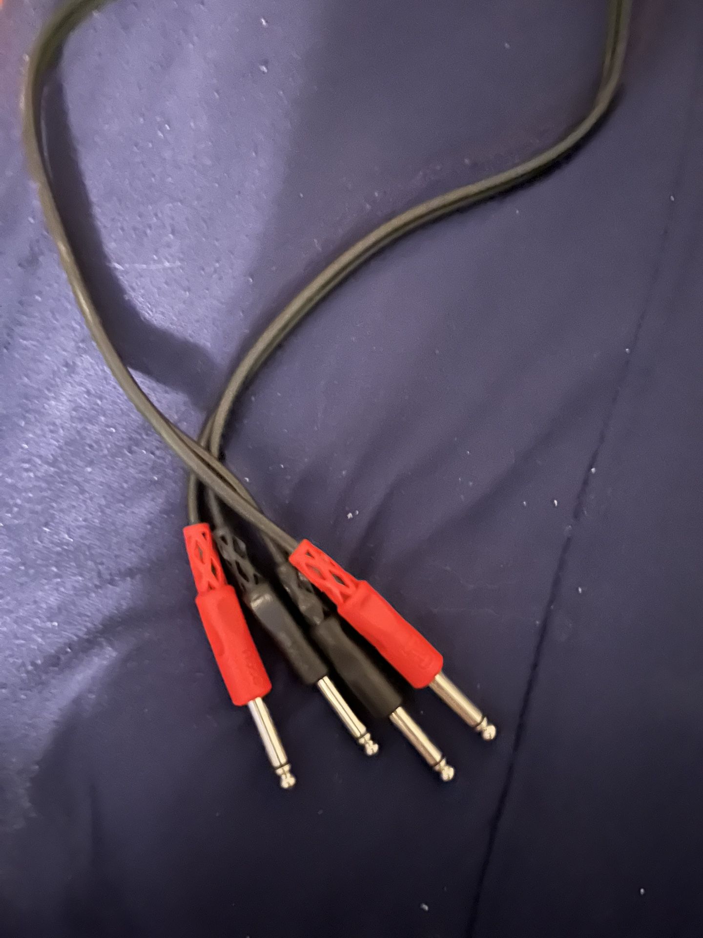 Dual 1/4 To Dual 1/4 15 Ft Cable