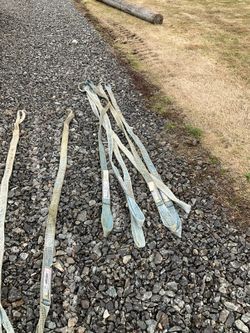 8 Ft  Nylon Slings In Excellent Condition 