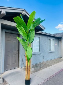 X-Large 9ft Tall Artificial Banana Faux Palm Tropical Tree Home Decor