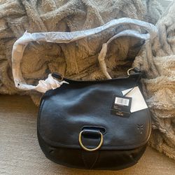Black Frye Leather Crossbody Purse