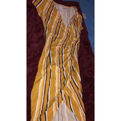 Yellow Stripped Dress(small)