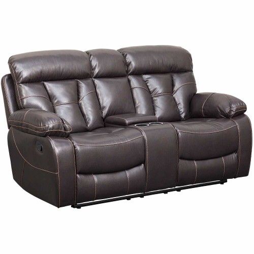 Reclining Love Seat With Center