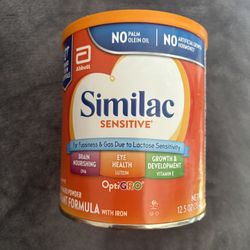 2 cans of similac sensitive 