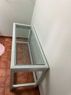 Table with glass top