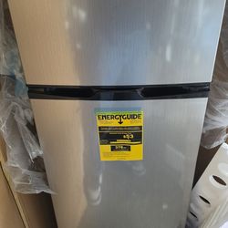 Frigidaire Compact Refrigerator Freezer Stainless Steel