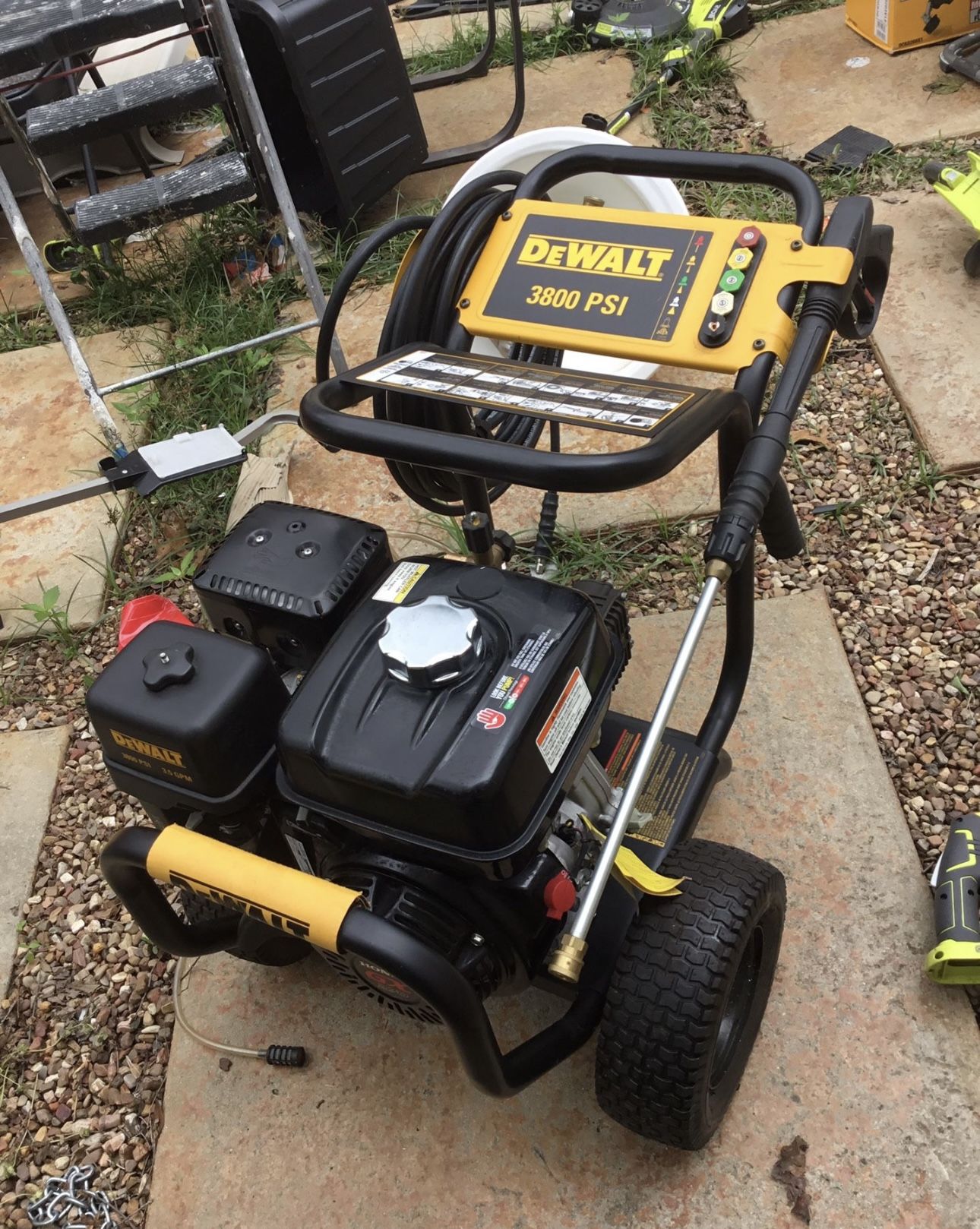 Gas Powered Dewalt Power Washer New 3800psi Cold Water Motor