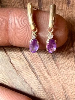 10 K Gold & Amethyst