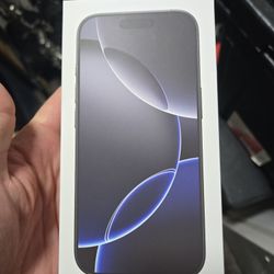 Iphone 16 Pro 256 Sealed Black