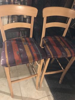 2 tall chairs