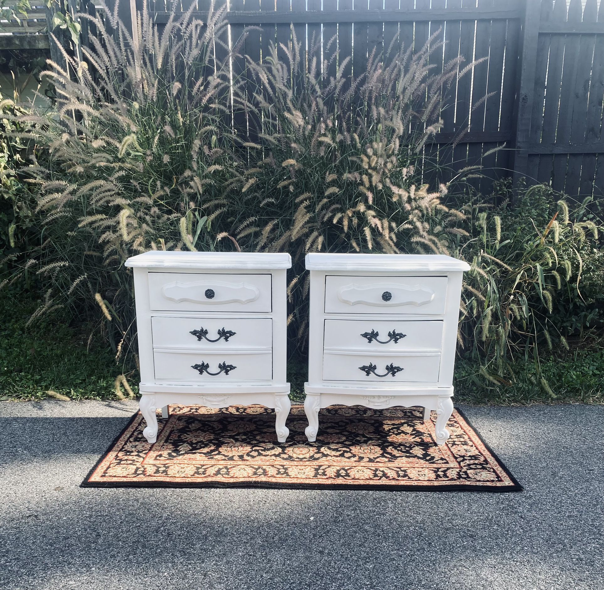 White French Provincial Side Tables 