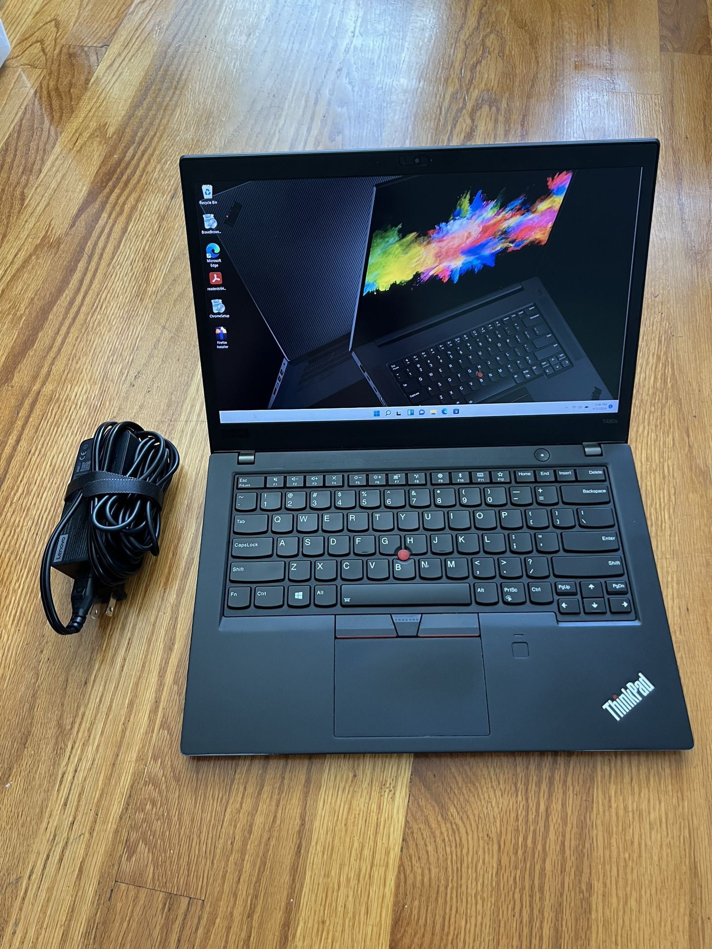 14 inches Lenovo ThinkPad T480S Laptop Win11 Pro i5 or i7 4-Cores SSD 256Gb RAM 16Gb Microsoft Office 2021 Optional READ DETAILS 