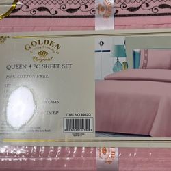 NEW QUEEN 4 PIECE SHEET SET