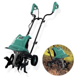 12 Inch Electric Tiller Cultivator 10.5 Amps