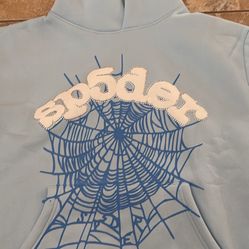 Sp5der Hoodie Sky blue