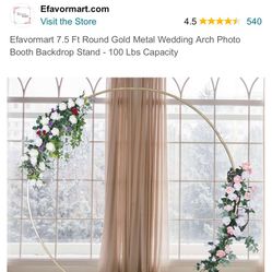 A 7.5 Round Back Drop