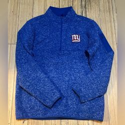 Men’s Antigua New York Giants Half Zip Pullover Sz Large