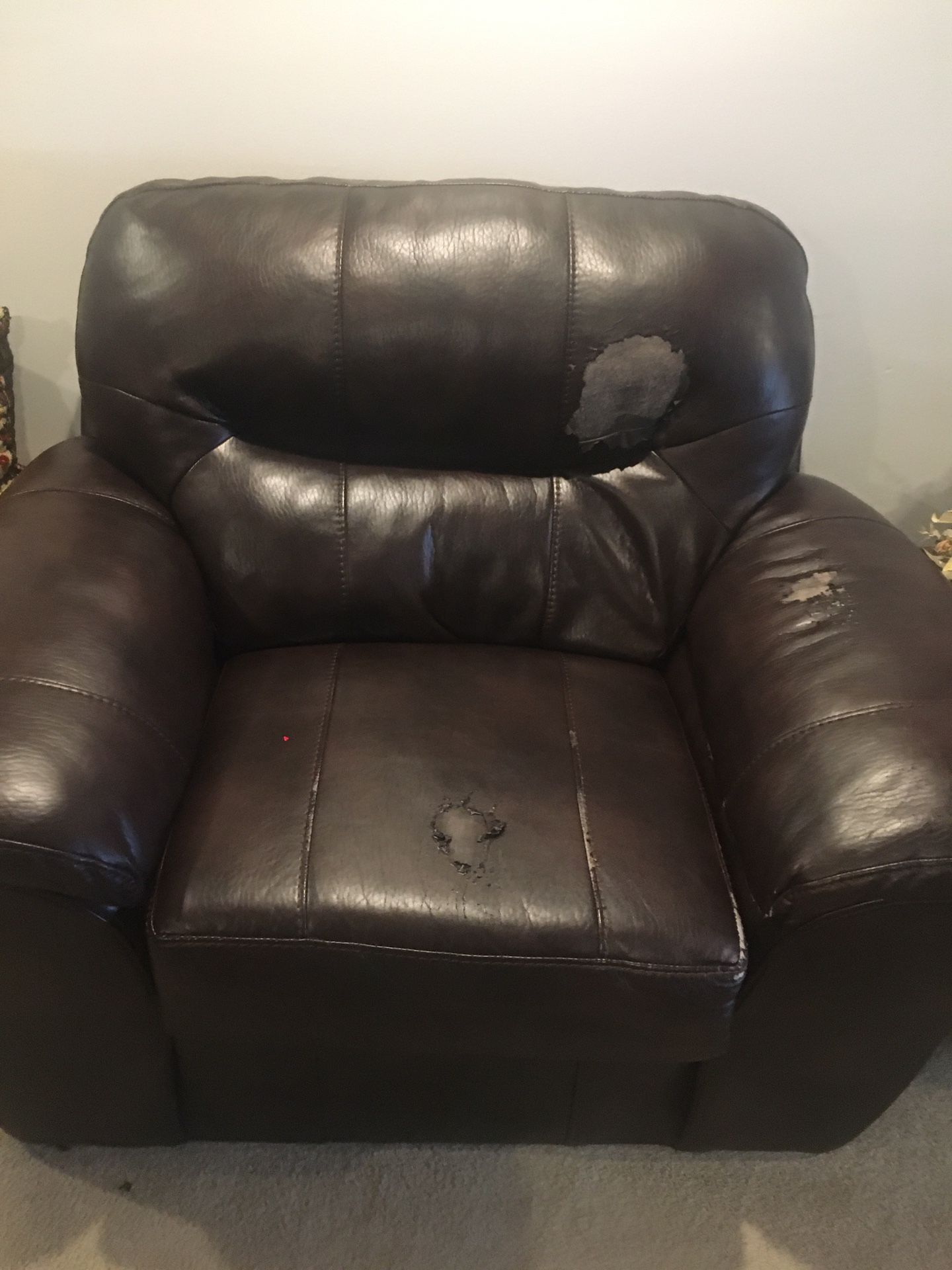 One three seater sofa and a chair both are only $75