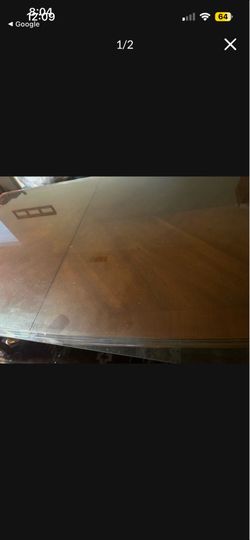 Glass table top  42”x72”