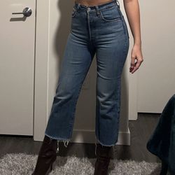 Levi Jeans (size 25 Ima 28 & They Fit Snug On Me)