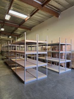 48 in W x 24 in D Boltless Steel Storage Rack Shelves Similar To Uline Shelving Delivery Available