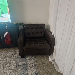 Genuine Leather Arm Chair