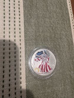 1999 Colorized American Silver Eagle Coin